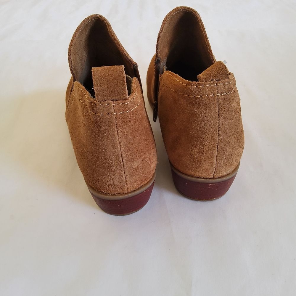 Diba Brown Suede Leather Ankle Boots Booties Size 8.5 - Picture 3 of 11